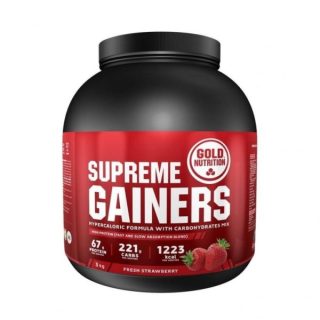 SUPREME GAINERS MORANGO 3 KG- GOLD NUTRITION