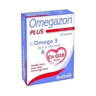 OMEGAZON PLUS CO-Q10 30 CAPS - HEALTH AID