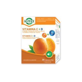 VITAMINA C 500MG +VITAMINA D 4000UI 30 CAPS - SOVEX