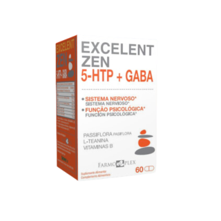 Excelent Zen 5htp+Gaba 60 Caps - Farmoplex