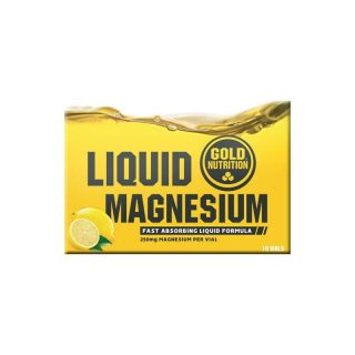MAGNESIUM LIQUID 10 VIALES - GOLD NUTRITION