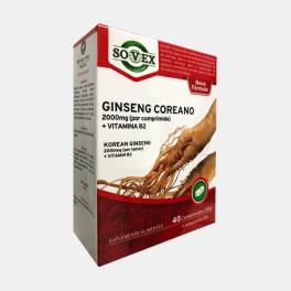 GINSENG COREANO+VIT B2 40CAPS - SOVEX