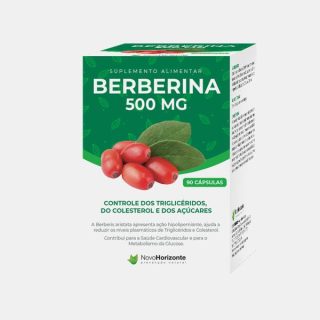 BERBERINA 500MG 90CAPS - NOVO HORIZONTE