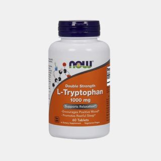 L- TRYPTOPHAN DOUBLE STRENGHT 1000MG 60 COMP - NOW