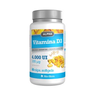 Vitamina D3 4000ui 60 Caps- Bio Hera