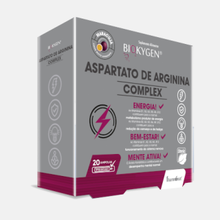  Biokygen Aspartato Arginina Complex 20 amp (Sabor Maracuja) - Fharmonat