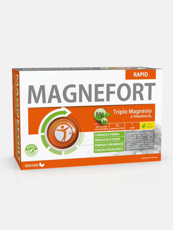 Magnefort Triplo Magnésio 30 amp - Dietmed
