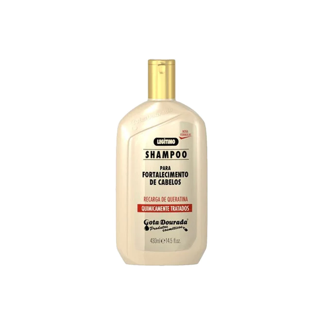 Shampoo Fortalecimento Recarga de Queratina 430ml - Gota Dourada