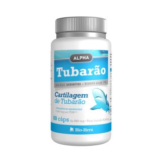 Cartilagem de tubarão 740mg 60 caps - Biohera