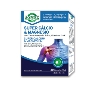 Super Cálcio e Magnésio 30caps - Sovex