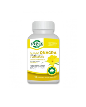 Óleo de Onagra 1050mg+Vitamina E 90caps - Sovex