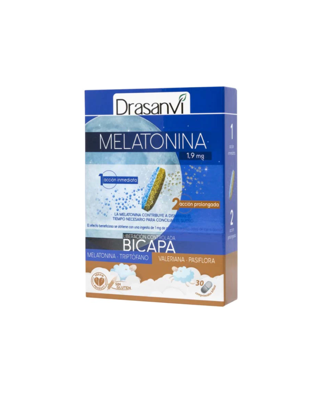 Melatonina Bicapa Retard 30 comp - Drasanvi