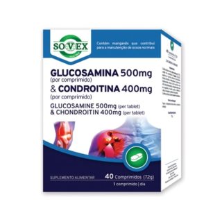 Glucosamina 500mg e Condroitina 400mg 40 comp- Sovex