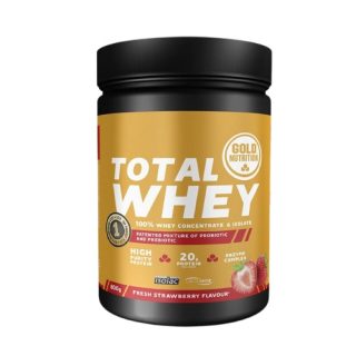 Total Whey Morango 800g - Gold Nutrition