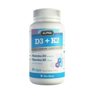 Vitamina D3 K2 60 cáps - Bio-Hera