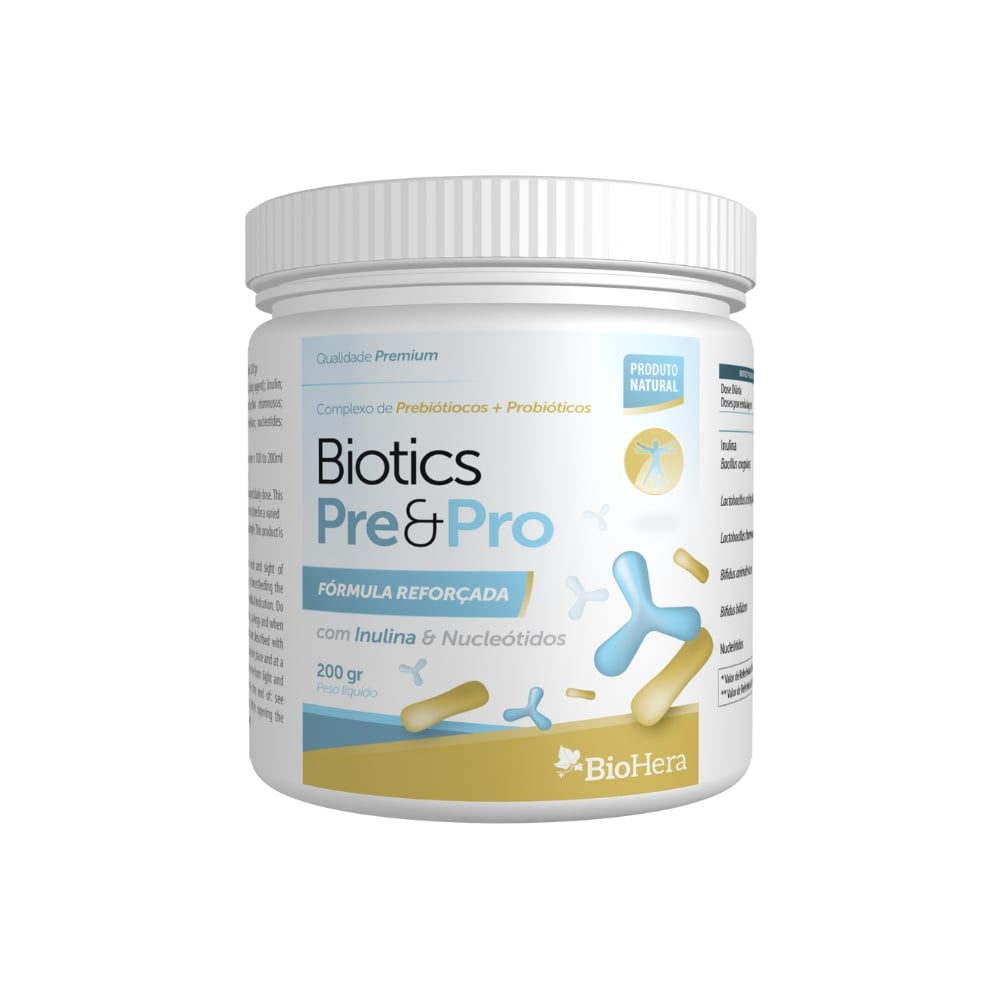 Biotics Pre e Pro 200g - Bio Hera