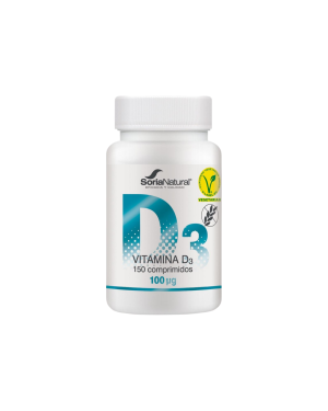 Vitamina D3 lib. prolongada 150comp - Soria Natural