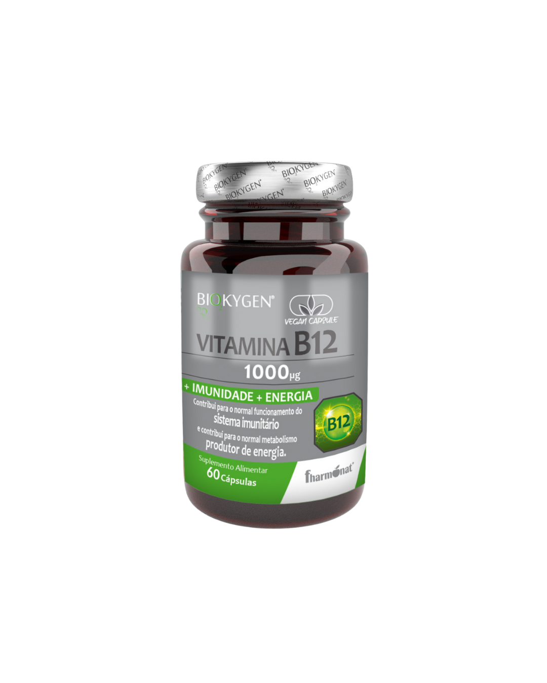 Biokygen Vitamina B12 60 Caps - Fharmonat
