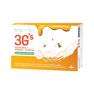 Geleia Real + Ginseng + Guaraná 20amp - Bioceutica