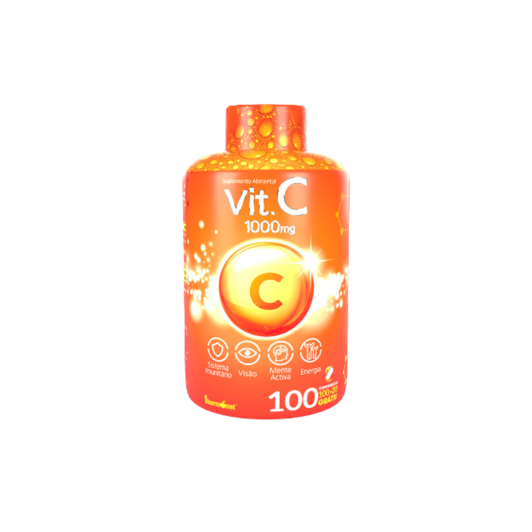 Vitamina C 1000mg 120 comp - Fharmonat