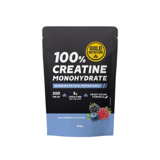 Creatine Monohydrate Wild Berries 200g - Gold Nutrition